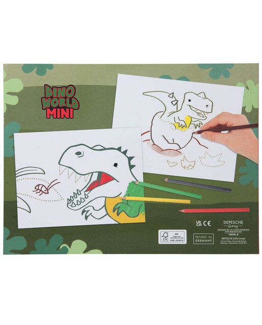 Livro para Colorir por Pontos Dino World 5