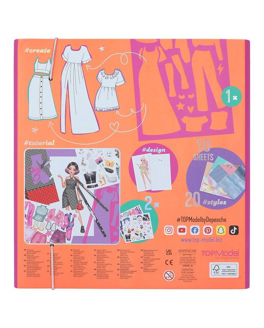 Set de desenho cria a tua TOPModel Depesche 6