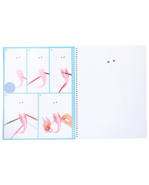 Livro para colorir e autocolantes TOPModel Depesche 3
