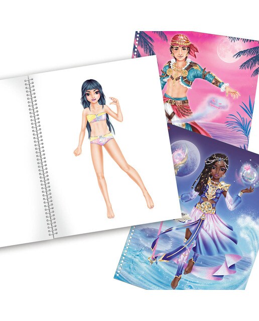 Livro para colorir e autocolantes TOPModel Depesche 5