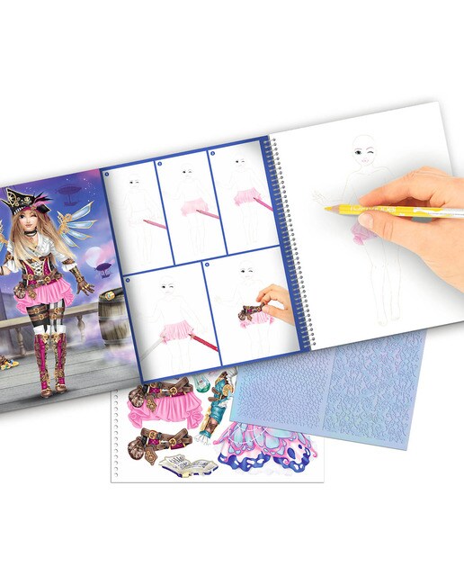 Livro para colorir e autocolantes TOPModel Depesche 6