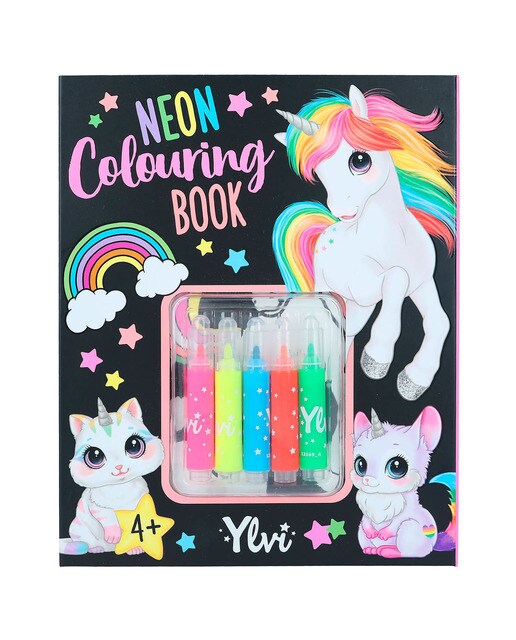 Conjunto de livro de colorir neón Ylvi Depesche 2