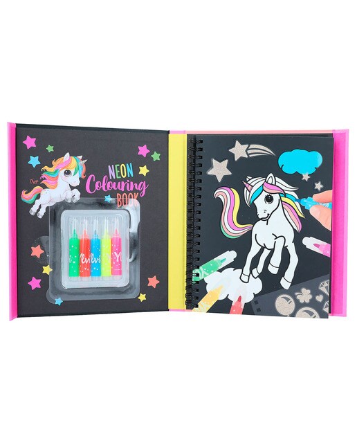 Conjunto de livro de colorir neón Ylvi Depesche 6