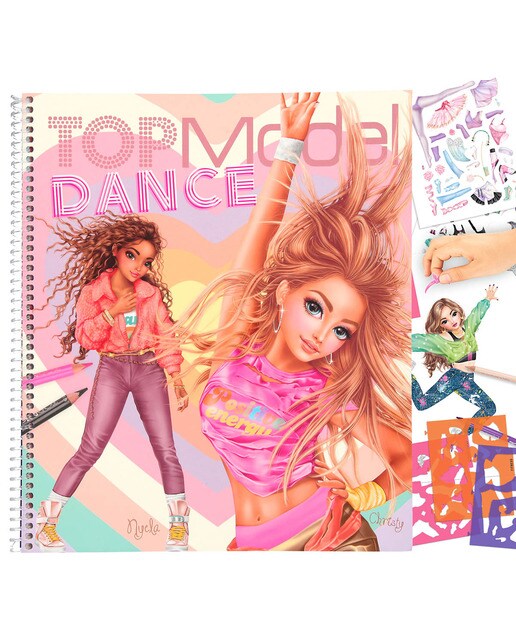 Caderno para colorir dance TOPModel Depesche 1