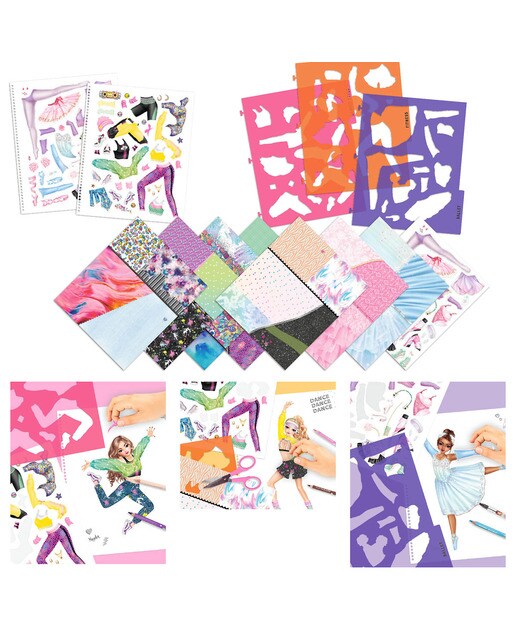 Caderno para colorir dance TOPModel Depesche 3
