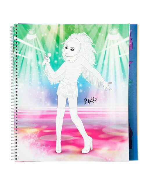 Caderno para colorir popstar TOPModel Depesche 4