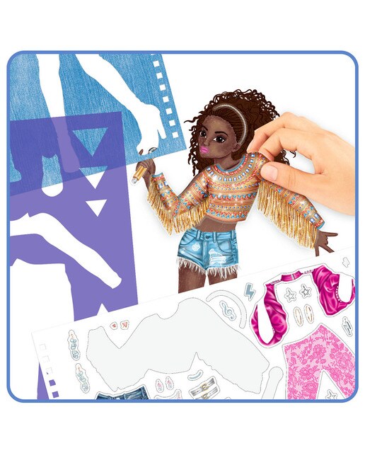 Caderno para colorir popstar TOPModel Depesche 5
