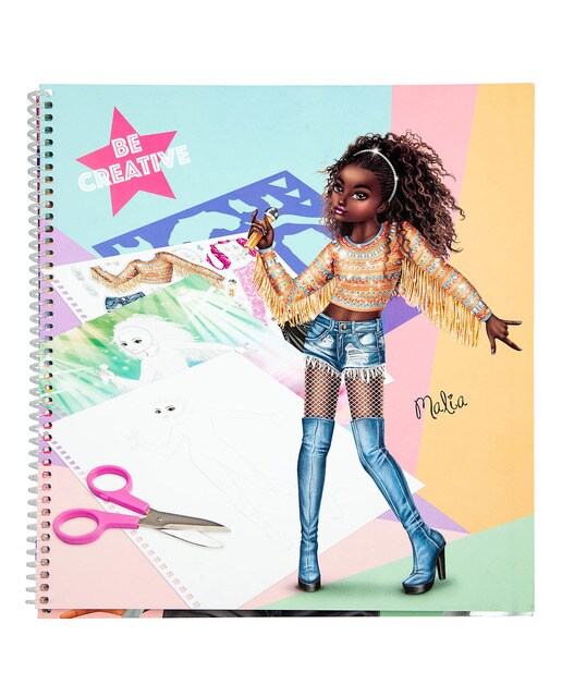 Caderno para colorir popstar TOPModel Depesche 6