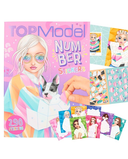 Libro pegatinas por números Mermaid TOPModel 1