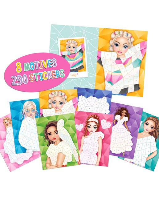 Libro pegatinas por números Mermaid TOPModel 4