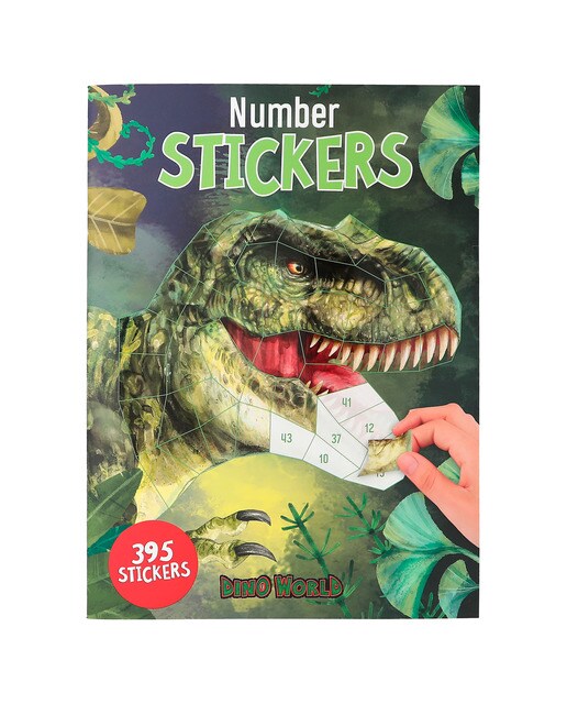 Livro de autocolantes por números Iceworld Dino World + Ação 2