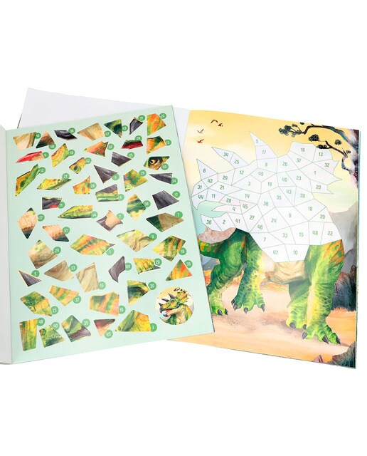 Livro de autocolantes por números Iceworld Dino World + Ação 5