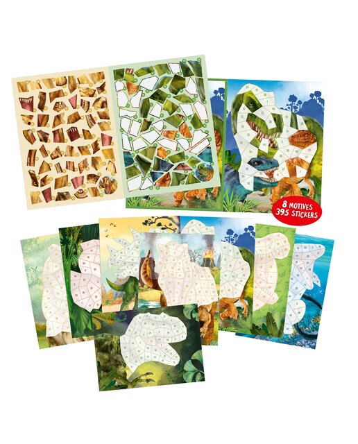 Livro de autocolantes por números Iceworld Dino World + Ação 6