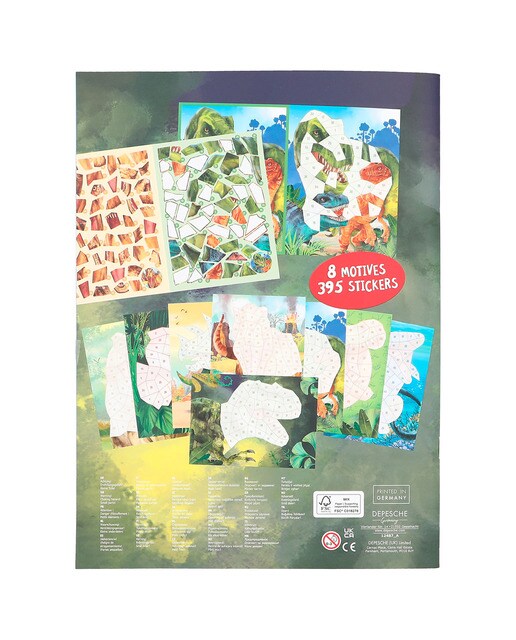 Livro de autocolantes por números Iceworld Dino World + Ação 7