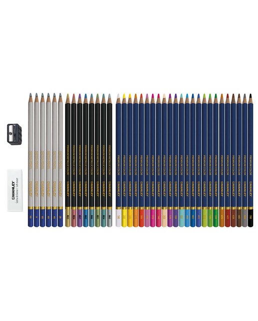Conjunto Criativo com Lápis de Cores 40 Peças Multicolor-2