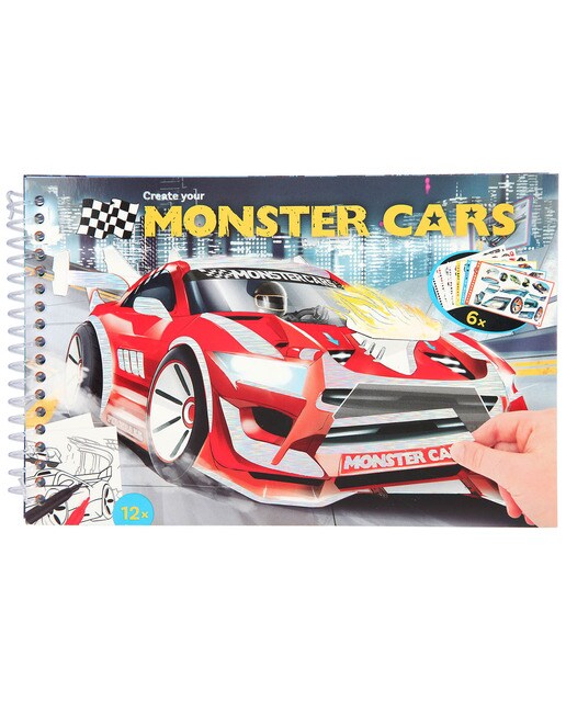 Caderno de colorir Monster Cars 1