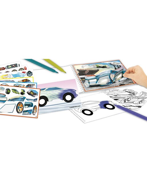 Caderno de colorir Monster Cars 2