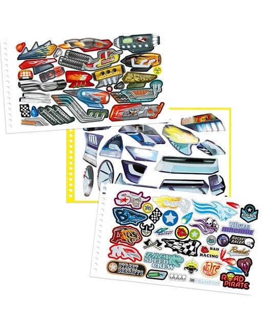 Caderno de colorir Monster Cars 3