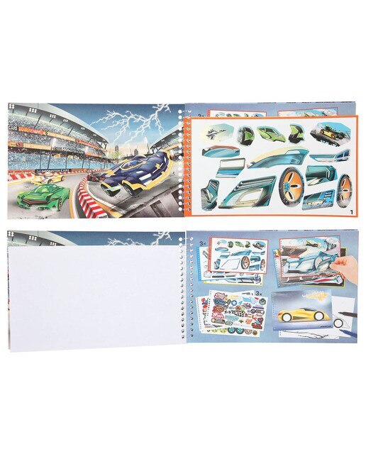 Caderno de colorir Monster Cars 4