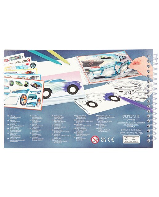 Caderno de colorir Monster Cars 6