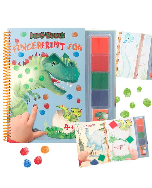 Pinta com os dedos Dino World 1
