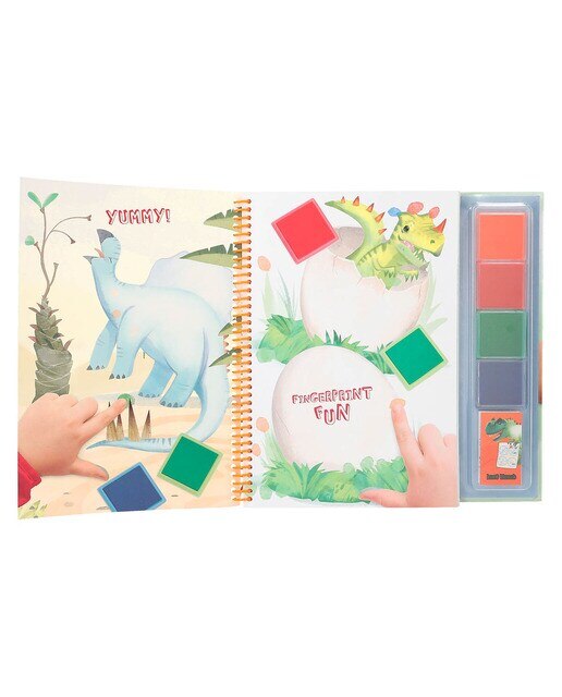Pinta com os dedos Dino World 3