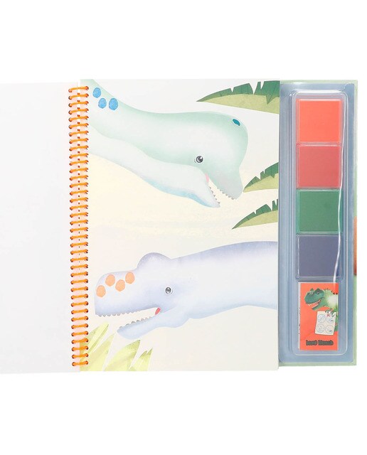 Pinta com os dedos Dino World 4