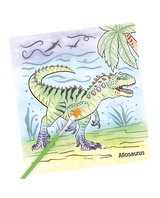 Livro de aguarelas Dino World 4