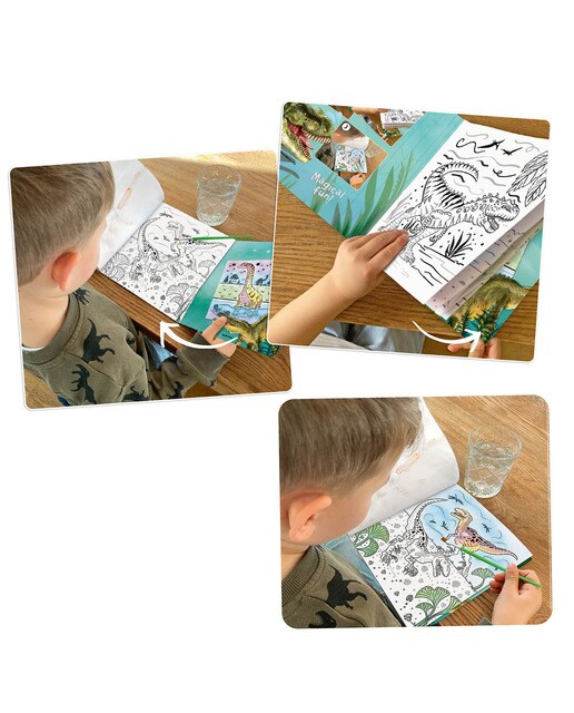 Livro de aguarelas Dino World 6