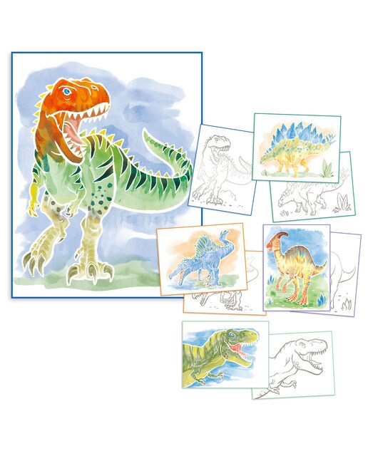 Folhas para colorir Dino World 4