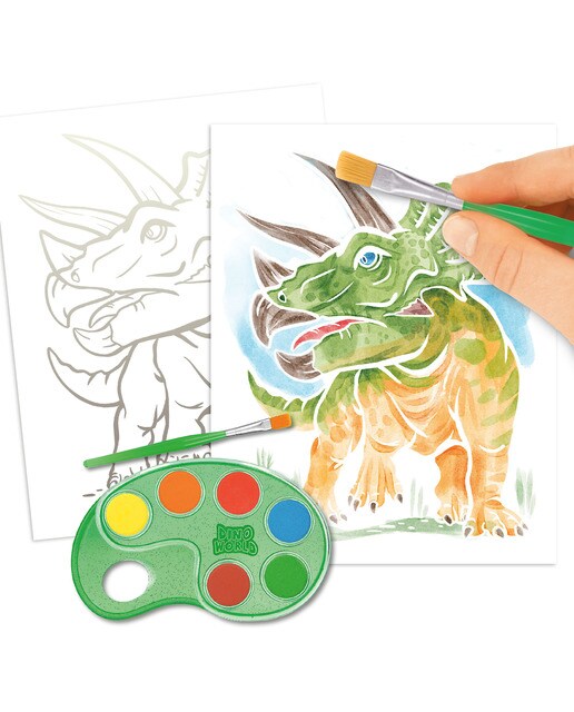 Folhas para colorir Dino World 5