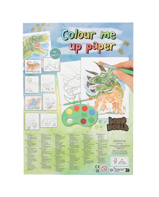 Folhas para colorir Dino World 6