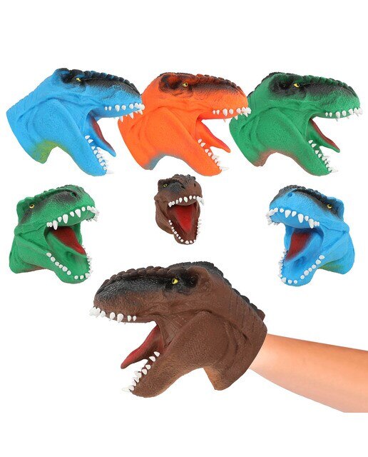 Fantoche de mão de dinossauro Dino World 1