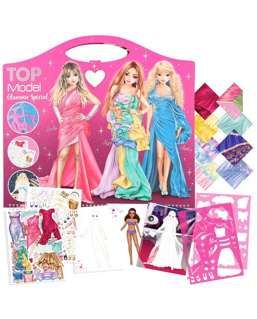 Livro de colorir TOPModel glamour 1