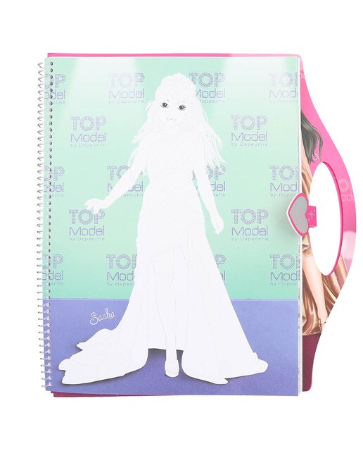 Livro de colorir TOPModel glamour 3