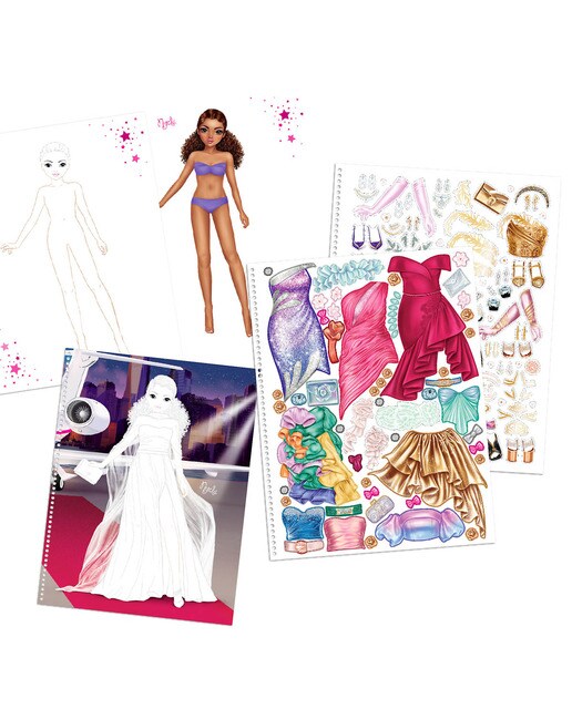 Livro de colorir TOPModel glamour 4