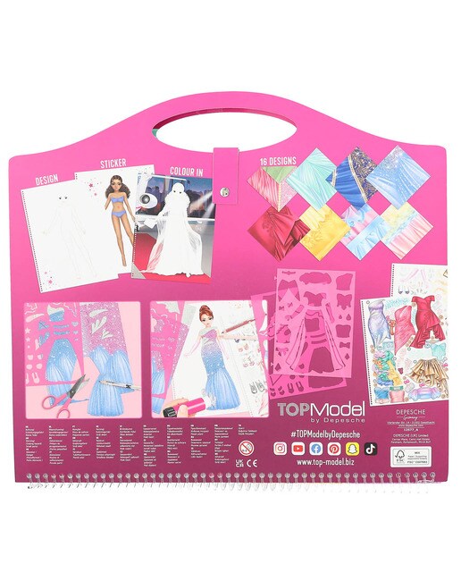 Livro de colorir TOPModel glamour 7