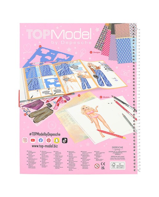 Livro de colorir especial TOPModel 6