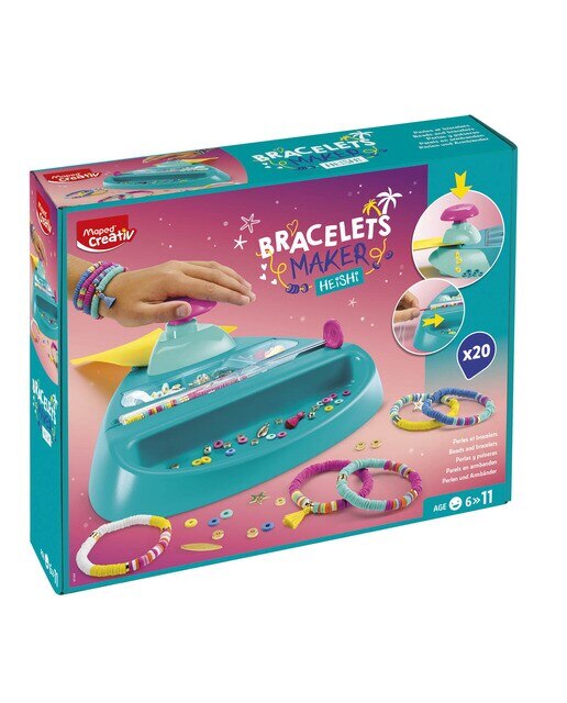 Imagen 0 de Máquina para crear pulseras y abalorios Maped rosa y azul