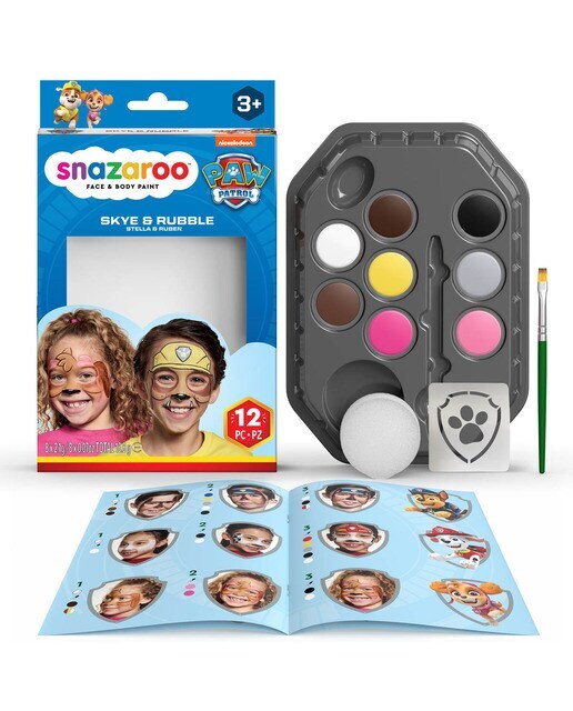 Set maquillaje pintura facial Paw Patrol Skye&Rubble Snazaroo