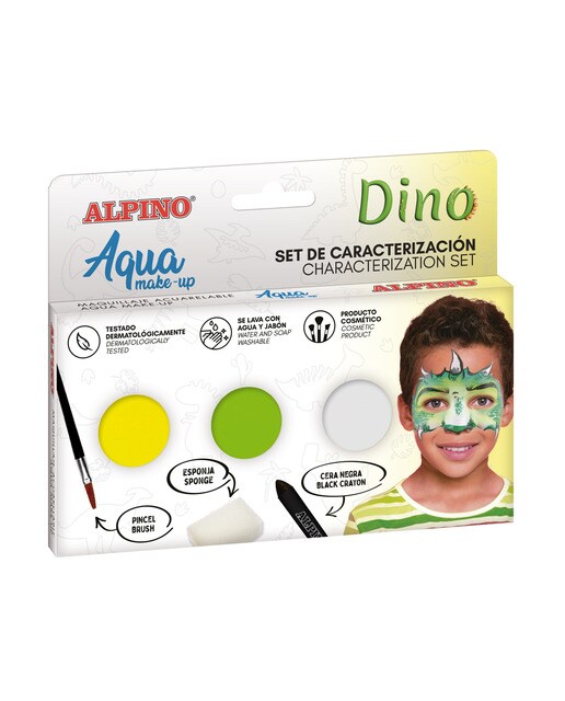 Set de caracterización aqua make up dinosaurio Alpino 1