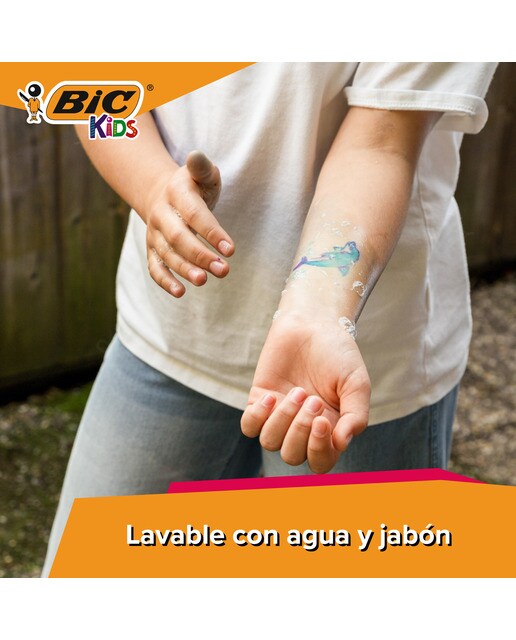 Marcadores de tatuagem BIC KIDs com 10 modelos 5 unidades 4