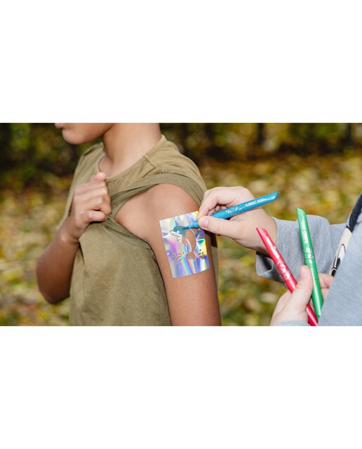 Marcadores de tatuagem BIC KIDs com 10 modelos 5 unidades 7