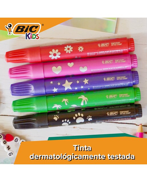 Carimbos de tatuagem BIC KIDs 5 unidades 3