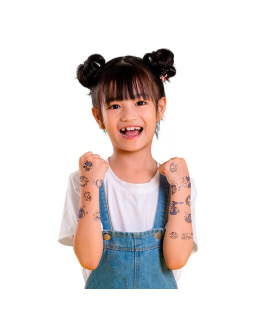 Set My Stamp Tattoo fantasía LaDot azul Azul-3