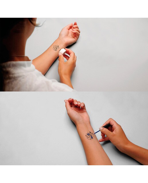 Set My Stamp Tattoo fantasía LaDot azul Azul-4