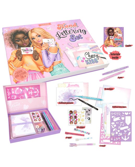 Conjunto de cartas e lettering TOPModel 1