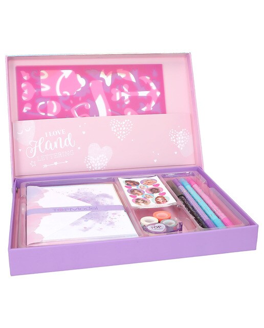Conjunto de cartas e lettering TOPModel 3