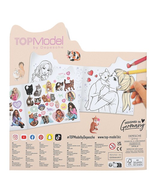 Livro para colorir Kitte TOPModel 5