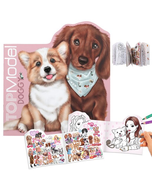 Livro para colorir Dogge TOPModel 1
